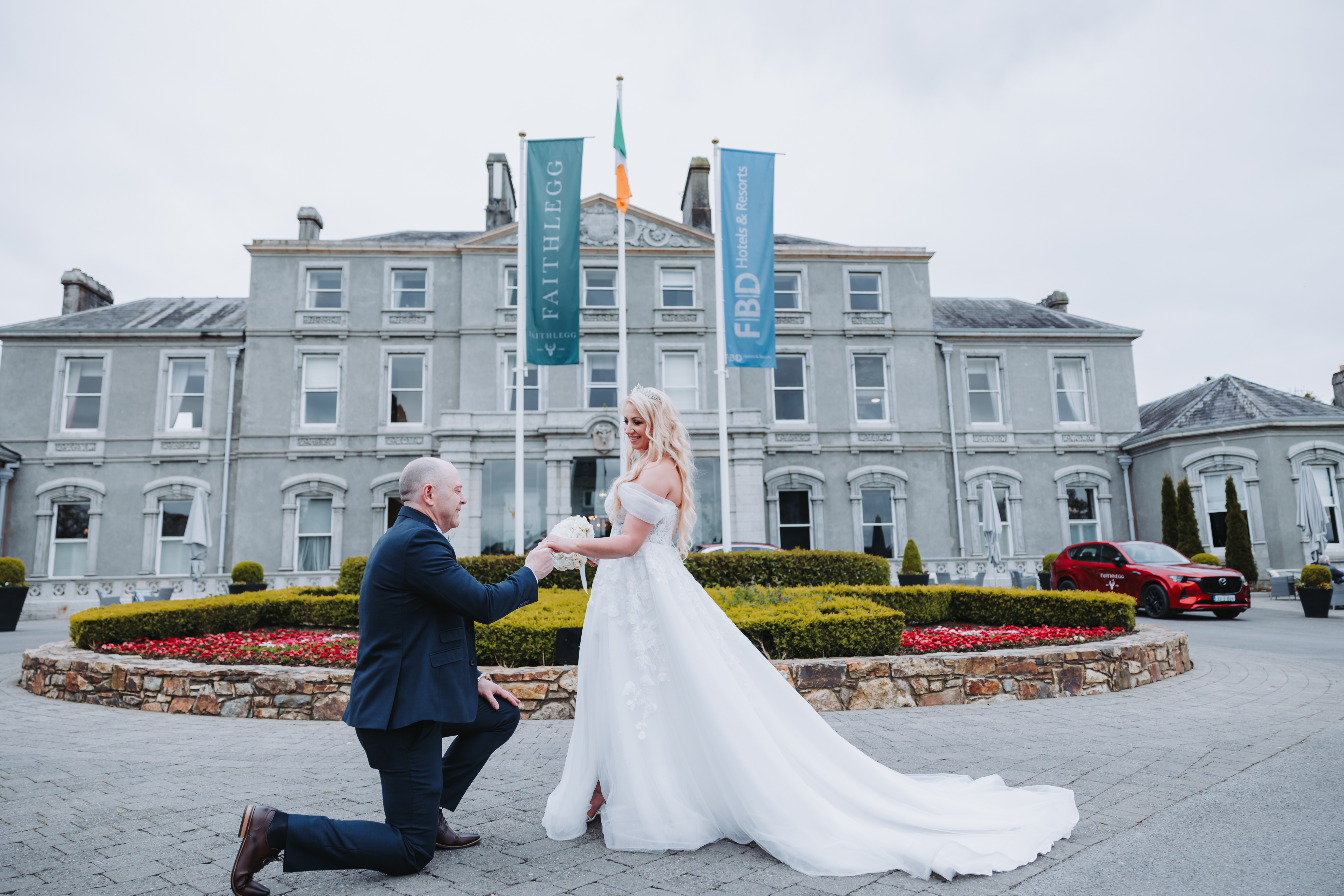 Couple at an engagement session